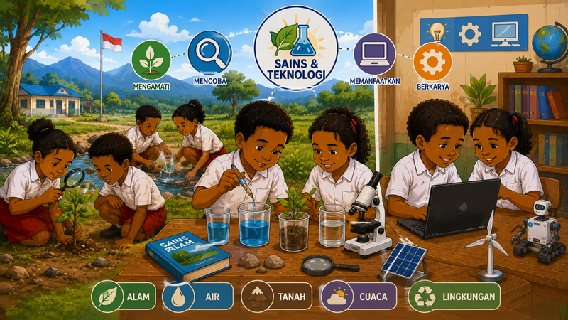 Gambar Eksplorasi Sains dan Teknologi Ceria
